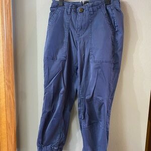 one 5 one Women's Navy Cropped Utility Pants size 28